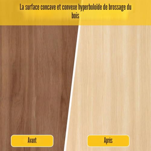 Brosse abrasives pour bois #80 grain nylon pour meuleuse d'angle et perceuse ébavurage dérouillage ponçage et polissage (grain 80, M) – vue 5