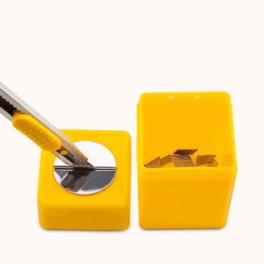 Housoutil Scatola portaoggetti per lame, contenitore sicurezza lame rotte, 2 pezzi