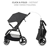 Kinderkraft Trig 3 Lightweight Stroller, Baby Pushchair, Easy Folding with One Hand, All Wheels Suspension, Ajustable Hood 5-Point Safety Harness, from Birth up to 25kg, Gray - Image 3