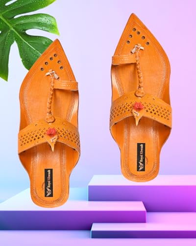 Image of Kolhapuri Chappal for Men|Kolhapuri Slippers for Men|Kolhapuri Shoes for Men|Leather Slippers for Men|Wedding Slippers for Men-A1