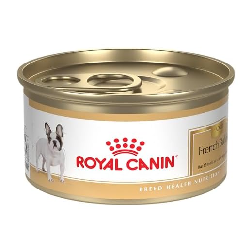 Royal Canin Breed Health Nutrition French Bulldog Wet Dog Food for Adult Dogs, Loaf Wet Food for French Bulldogs 12 Months+, Supports Digestive Health and Bone & Joint Health, 3 oz can