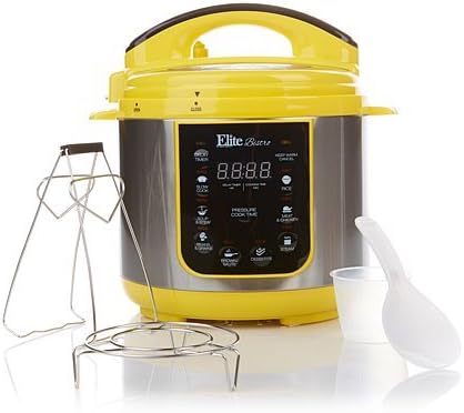 9-Function 4qt Electric Pressure Cooker with Rack and Tongs