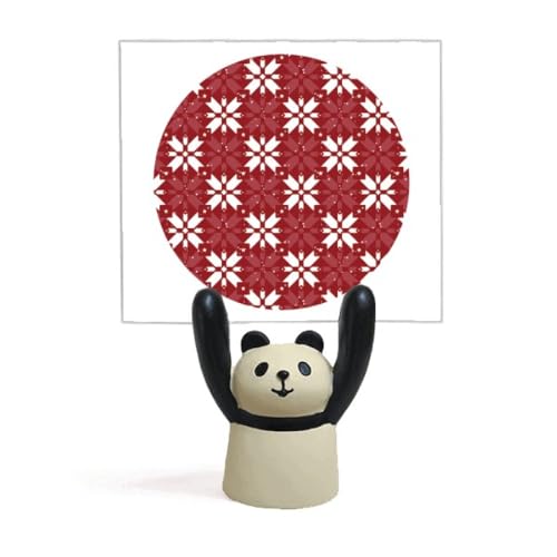 Support mémo panda rouge pour décoration de Noël, le petit cadeau de table idéal