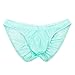 Summer Code Men's Sexy Bikini Brief Elastic Silky Ruched Back Underwear Swimwear (One Size, Assorted)
