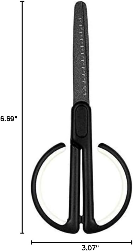 Craft Scissors 1pc Scissors with Scale Office Student Fixed Scissors Household DIY Scissors Scissors