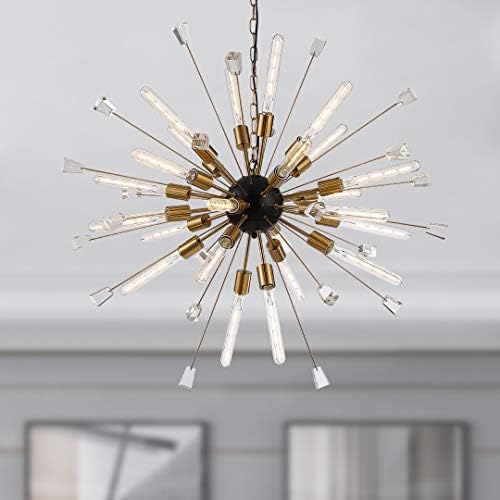 Decomust® 40" Large Mid Century Modern Sputnik Light Fixture/Italian Starburst Chandelier (Gold)