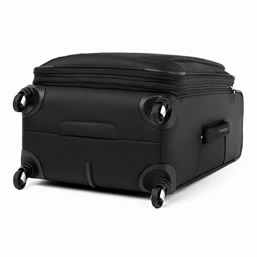 Travelpro Maxlite 5 Softside Expandable Luggage With 4 Spinner Wheels, Lightweight Suitcase, Men And Women, Black, Checked-Medium 25-Inch #TOP4