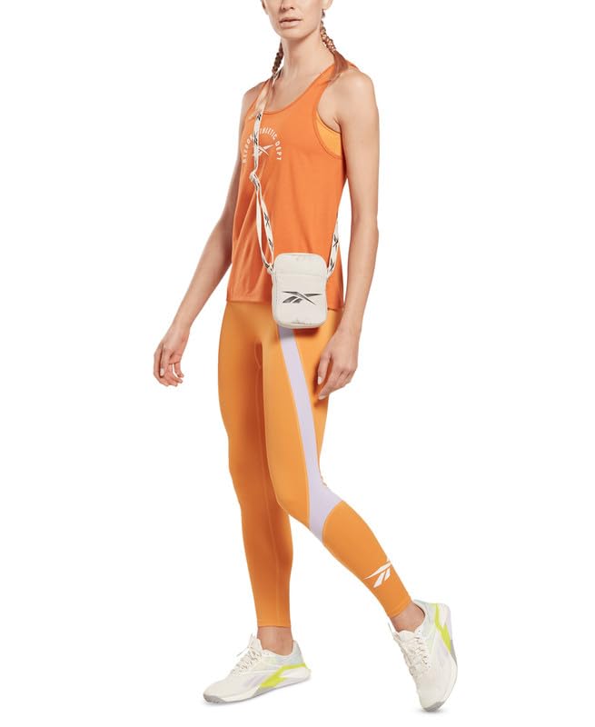 Reebok débardeur orange pour femme running et fitness en plein air taille L