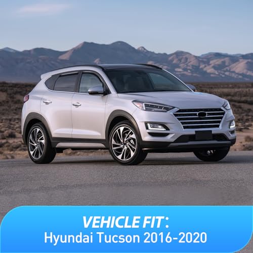 Image of Nilight Window Rain Guards for Hyundai Tucson 2016-2020 4PCS