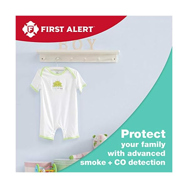 First Alert SCO5 Combination Optical Smoke Alarm & Carbon Monoxide Detector, AA Battery Powered - Image 4