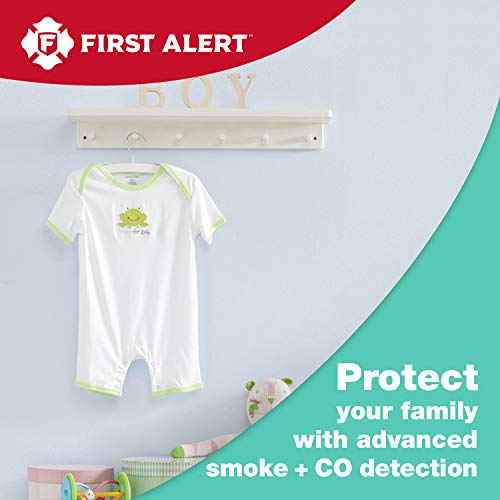 First Alert SCO5 Combination Optical Smoke Alarm & Carbon Monoxide Detector, AA Battery Powered