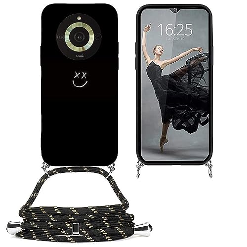 EuoDuo Cover Cordino per Realme 11 Pro/Realme 11 Pro Plus Cellulare Laccio Custodia con Nero Disegni Carino Silicone TPU Antiurto Protettivo Regolabile Corda Case - Piuma bianca EuoDuo Cover Cordino per Realme 11 Pro/Realme 11 Pro Plus Cellulare Laccio Custodia con Nero Disegni Carino Silicone TPU Antiurto Protettivo Regolabile Corda Case - Piuma bianca