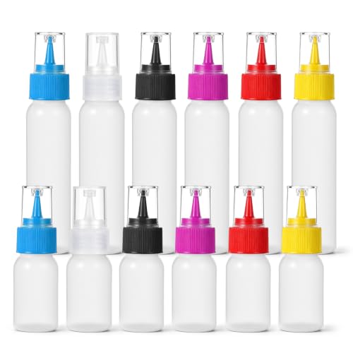 12 Pcs Clear Icing Squeeze Bottles Set