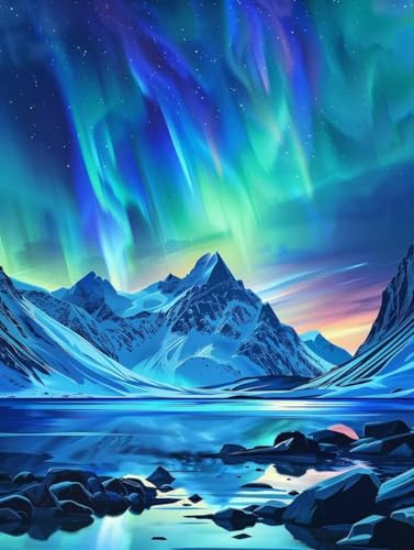 Broderie diamant kit complet 100x130cm Aurora pour apaiser l'esprit et le stress