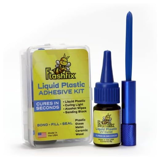 FlashFix - UV Liquid Plastic Welder Kit, Bonds and Cures in Seconds | Complete UV Welding Kit