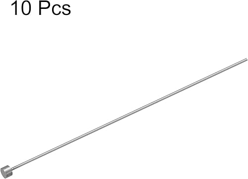 Miniatura 68 de uxcell 10 pines eyectores rectos, 0.039 in (0.04 pulgadas) de diámetro. SKD61 punzón de punta redonda de 3.937 in (4 pulgadas) de largo