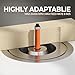 CSOOM 8PCS Router Bits,4 Flush Trim Router Bits, 4 Pattern Flush Trim Router Bits with 2 Impact Magnetic Bits, 6 Bearings, 2 Wrenches, Tools for Woodworking Trimming Shavings（Orange Sand）