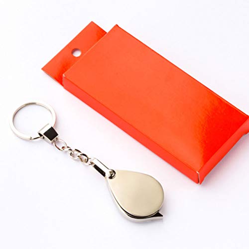 EXCEART Lupa Chaveiro 15X Bolso Lupa Pequena Dobrável Lupa de Mão para Leitura de Moedas Hobby Viage