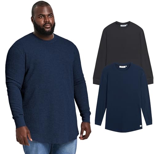 STRONGSIZE Big and Tall Thermal Shirts for Men – Waffle Knit 2