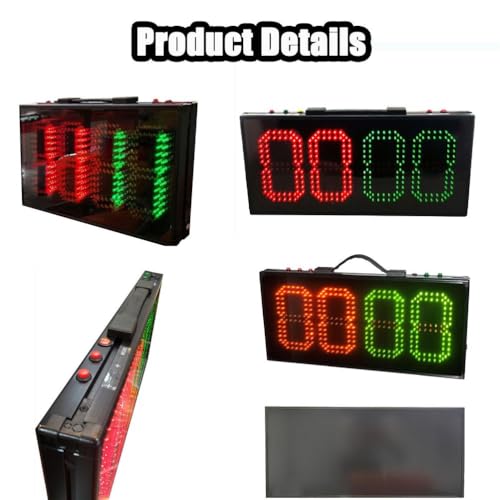 Marcador LED portátil para fútbol con funciones de sustitución miniatura 6