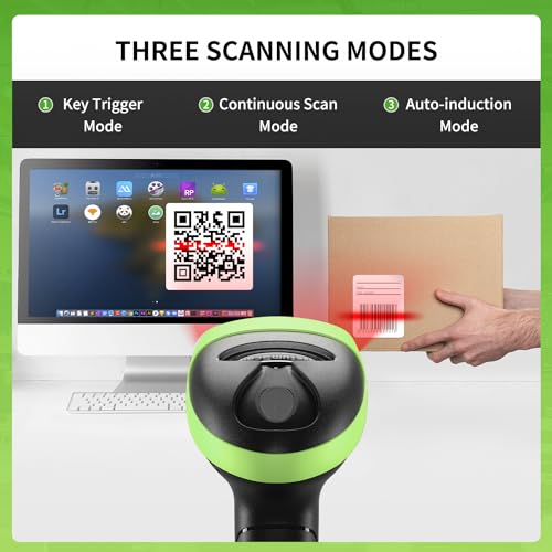 Handheld USB 2D Barcode Scanner Reader for Computers, NetumScan Handheld Wired Automatic QR Bar Code Scanners for Mobile Payment, Store, Supermarket, Warehouse