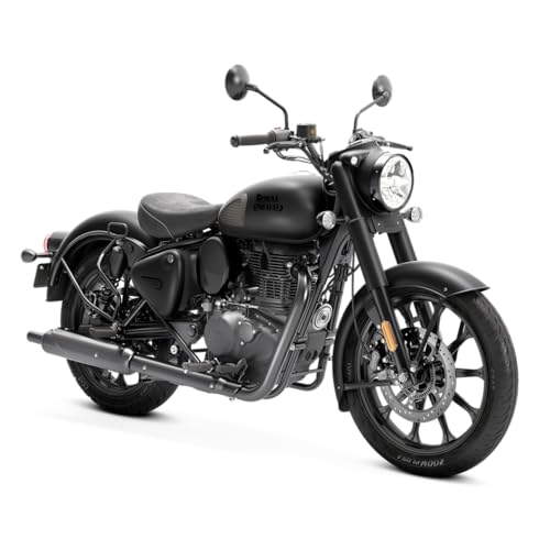 Image of Royal Enfield Classic 350 with Disc & Alloy Wheels Motorcycle (Stealth Black) Booking for Ex-Showroom Price