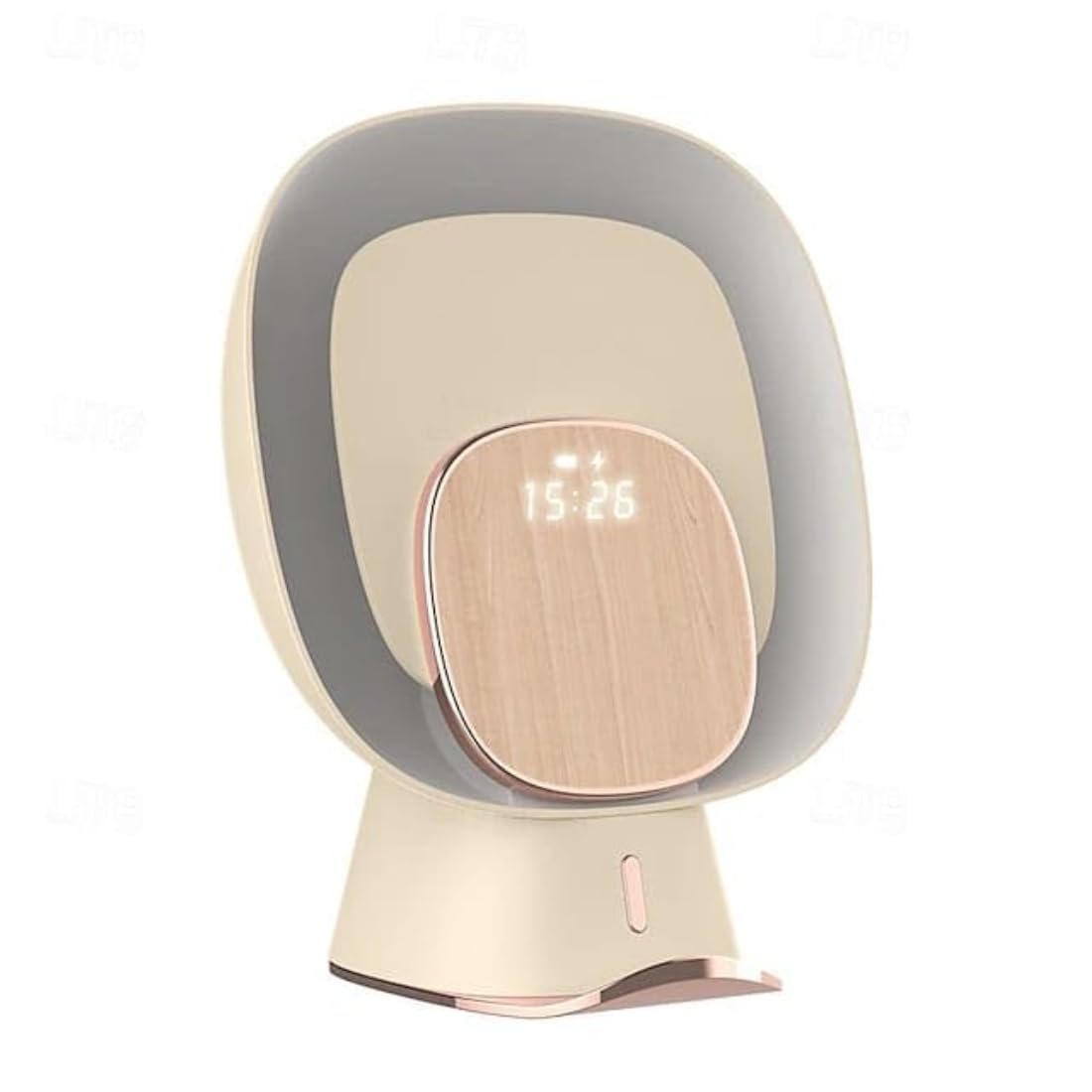 Mosquito Killer Lamp with Digital Clock & Wireless Mobile Charging | 4-in-1 Multifunctional LED Desk Light | Modern Home & Office Insect Trap, Night Lamp & Charger-image-1