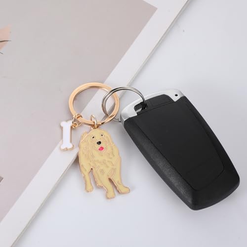 Mabor Metall Bag Charms Hundeliebhaber Geschenke,Schlüsselanhänger Hund Niedlicher Taschenanhänger Damen Accessoires Tier Schlüsseldekoration Schlüsselanhänger Auto für Damen und Herren
