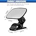 UHANBUT Car Mirror for Baby, 360° Adjustable Wide Angle Car Rear View Convex Mirror, Universal Baby Facing Rear HD Safety Back Seat Mirrors Clip on Sun Visor (1PC)