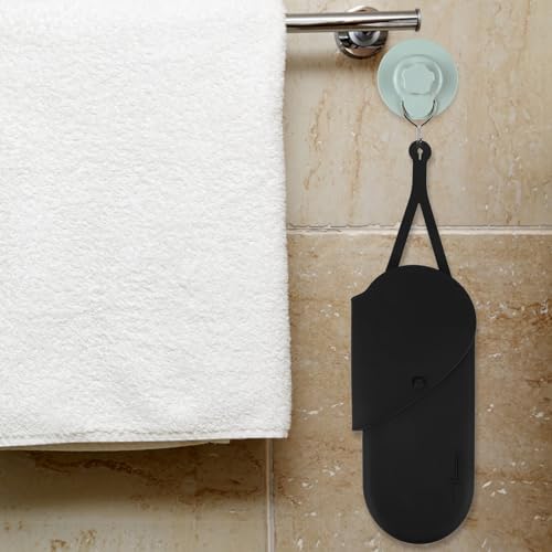 Bolso de silicona Ipetboom para plancha de pelo y rizador, resistente al calor, protector contra golpes y arañazos, ideal para viaje miniatura 6