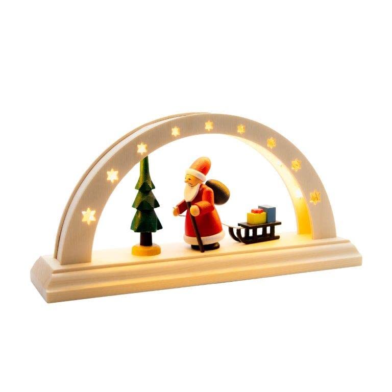 Arche à LED Père Noël Rudolphs Schatzkiste pour table de fête