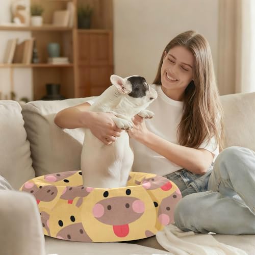 Lit antidérapant chat petite taille panier motif vache S - 7