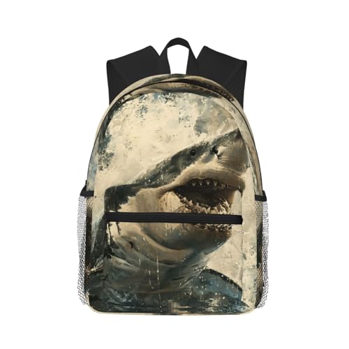 ERhoug Shark Cum Print Laptop Travel Backpack, Large Business Computer Bag College Bookbag For Men And Women