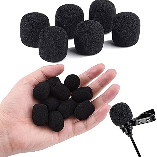 10pcs Mini Foam Microphone Windscreens,microphone Cover Foam,headset Microphone Pads,lapel Headset Microphone Windscreens,foam Microphone Covers,high Density Foam Mic Covers for Headset Protection - Thumbnail 2