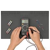 Lötmatte Silikon Antistatische Reparatur Matte, 60x35cm Lötunterlage, Antistatik matte Lötmatte Groß, Soldering Mat Arbeitsmatte Silikonmatte Löt Matte für Computer Laptop Handy und iPad Reparaturen