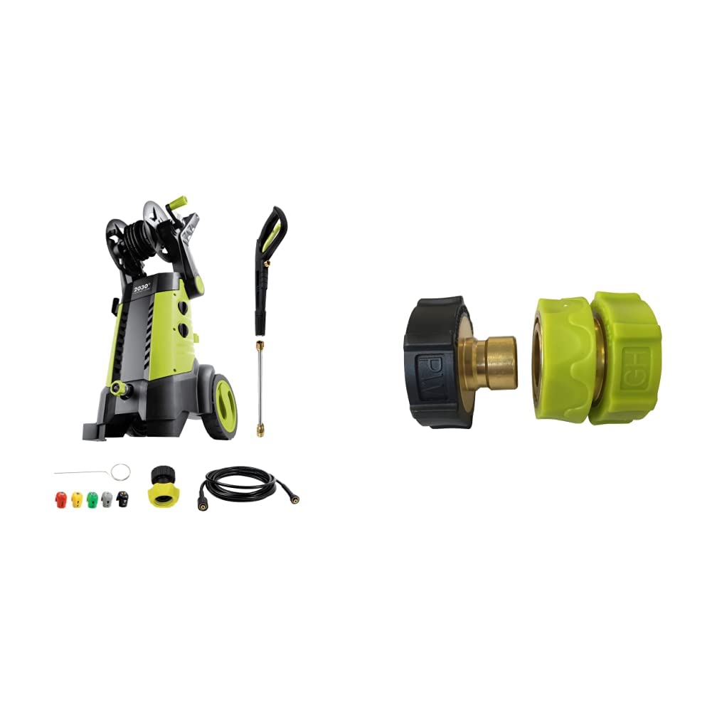 Buy Sun Joe SPX3001 2030 PSI 1.76 GPM 14.5 AMP Electric Pressure Washer with Hose Reel, Green