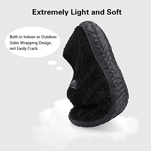 Image of Spesoul Fuzzy House Slippers for Women Men Indoor Closed Back Lightweight Cozy Faux Furry Lining Barefoot House Shoes Slipper Socks for Bedroom Home Office Yoga Outdoor Walking Shoes