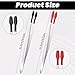 Amabro 2 PCS PVC Coated Flat Tipped Tweezers, Non Marring Flat Tip Tweezers Stainless Steel Pincettes Non-Slip Forceps for Stamps Coins Crafts Beads Jewelry Making Tweezer Tools