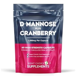 D-Mannose with Cranberry 1000mg per...