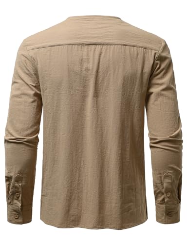 Image of JOGAL Mens Renaissance Shirt Medieval Pirate Viking Halloween Costume Gothic Steampunk Retro Long Sleeve Lace Up Shirts