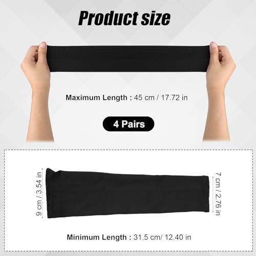 NQEUEPN 4 Paar Kinder-Sport-Arm-Schutz, Uv-Schutz für Kinder Abkühlungsärmel für Die Ärmel, Basketball für Kinder Die Die Arme Schützen Und Den Kindern Den Schutz Für Die Sonne Und Fitness Geben