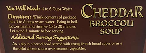 Plentiful Pantry Cheddar Broccoli Soup Mix, 5.5 Ounce - Just Add Water, Cook & Serve #TOP4