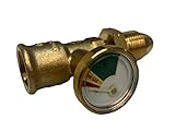 HI-LO PRESSURE GAUGE LEVEL INDICATOR PROPANE LPG GAS BOTTLE CYLINDER POL ADAPTOR - Image 3