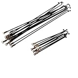 USYEMENG 5 Pcs 14G Fit for Bicycle Bike Spoke 236/246/248/250/255/258/259/261/263/298MM Nipples End Cap Tip Stainless Steel Accessories(14G 295MM BK 5pcs)