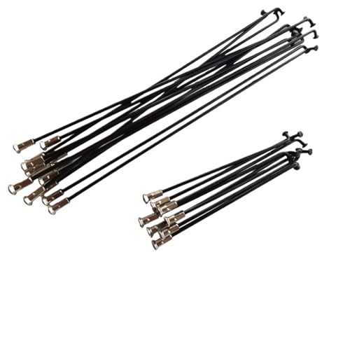 USYEMENG 5 Pcs 14G Fit for Bicycle Bike Spoke 236/246/248/250/255/258/259/261/263/298MM Nipples End Cap Tip Stainless Steel Accessories(14G 295MM BK 5pcs)