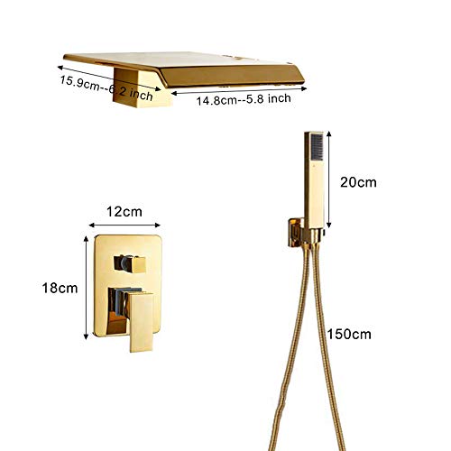 Ensemble combiné de douche encastré mural pour recréer la sérénité des spas de luxe - 4