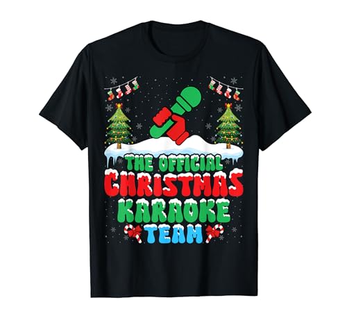 Christmas Karaoke Team - Music Lover Karaoke Singer Xmas Maglietta