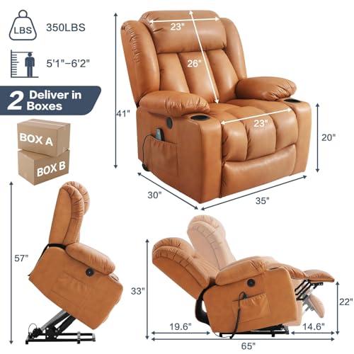 Sillón Eléctrico Levantapersonas Piel Reclíble miniatura 2