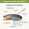 GreenPan Valencia Pro Tri-Ply Stainless Steel 8” Frying Pan Skillet, PFAS-Free Ceramic Nonstick Coating, Induction Ready Cookware, All Cooktops, Eggs & Omelets, Dishwasher & Oven Safe 600F #2
