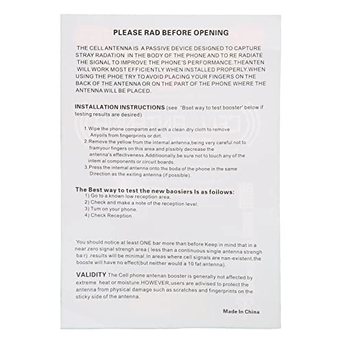 Adesivo de Aprimoramento de Sinal de Telefone Celular 5pcs, Reforço de Sinal de Telefone Celular, Re